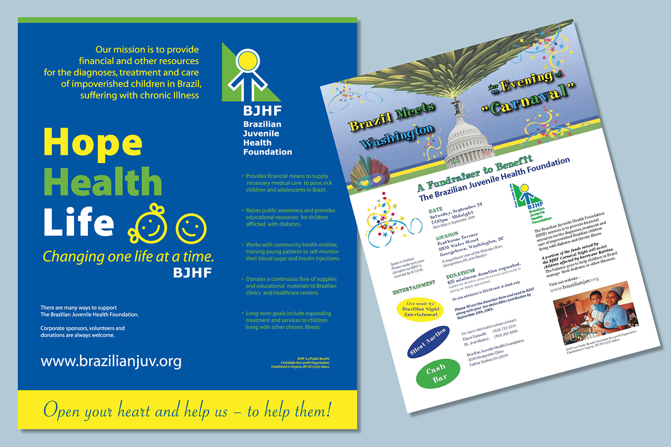 Brochures 3 : Brazilian Juvenile Health Fund Raiser