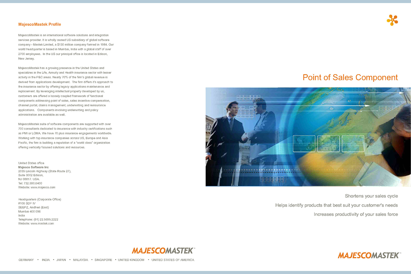 Mastek 1 : Majesco Mastek is an international software solutions provider
