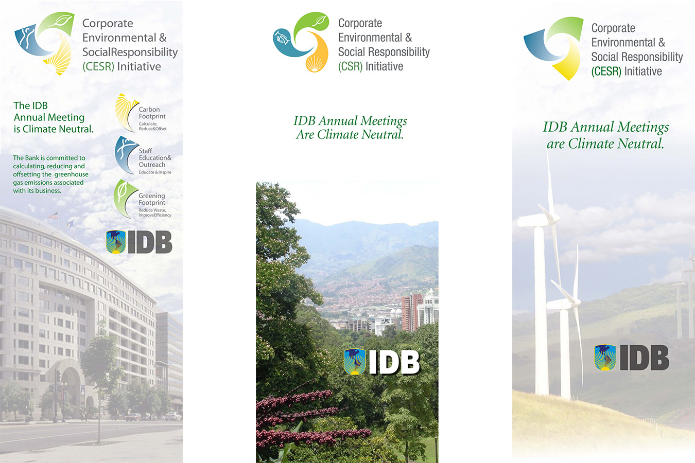 IDB Banners : Inter-American Development Bank Banners for sustainability program