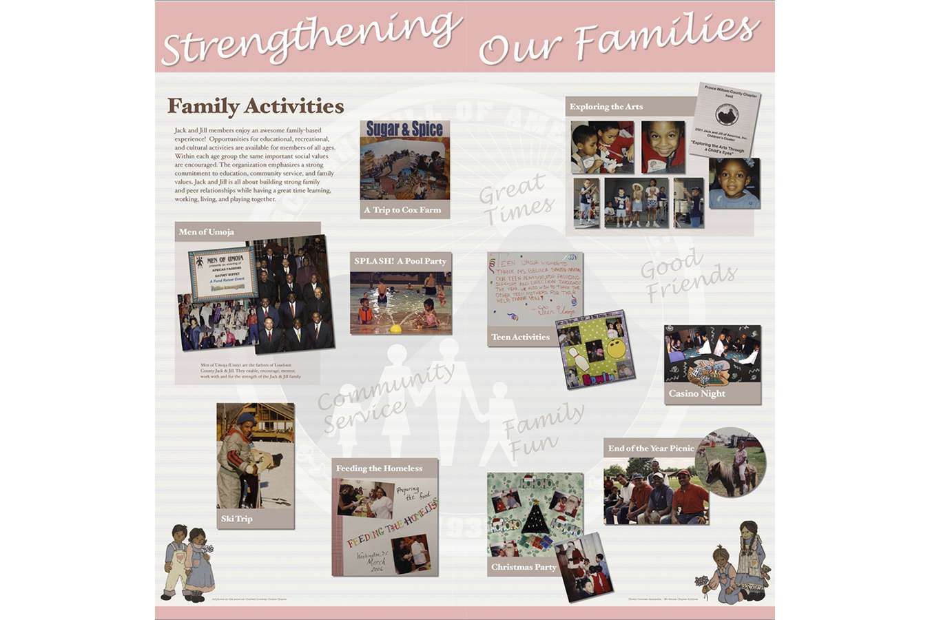 ABHM2 JJ89 : Graphic Panel Community Service & Family Fun