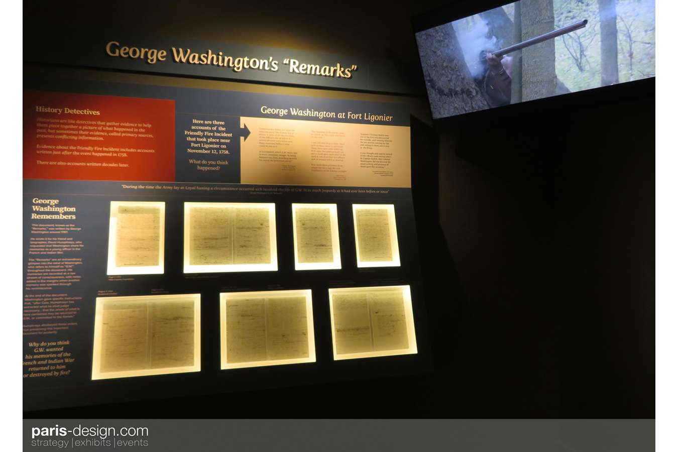 19W Remarks : GW's handwritten "Remarks" are accompanied by a video of the "Friendly Fire Incident"