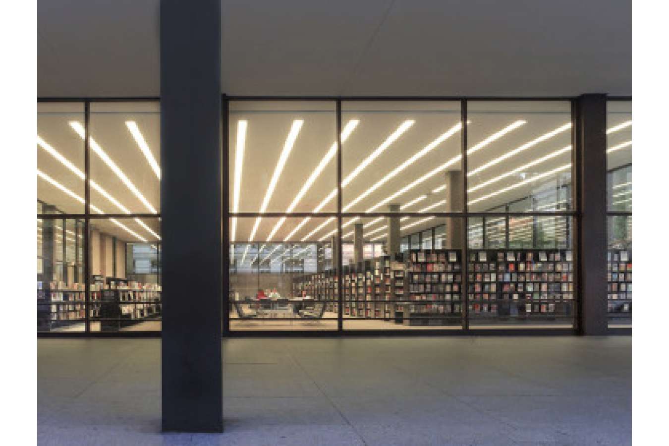 1 MLK 1 Cvr Bell : Exterior View into the Martin Luther King Popular Library