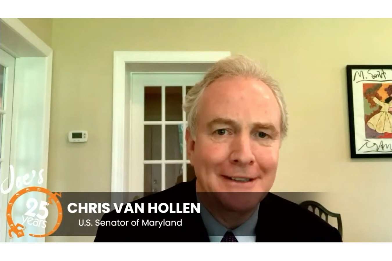 5 VIP Shots : Chris Van Hollen was among many local VIP's sharing their views about BLM, the Pandemic and support for Joe's.