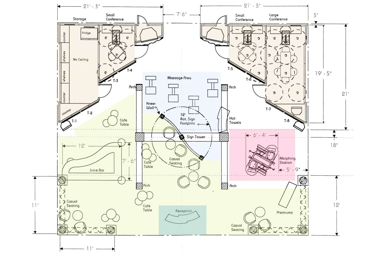 AHN Am hlth 2 : AHN 40' x 50' Plan showing diverse activity areas