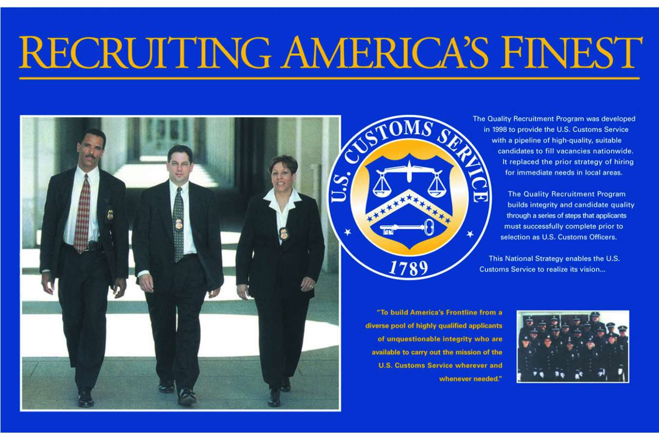 USCBP 1 head922 : Recruiting display poster