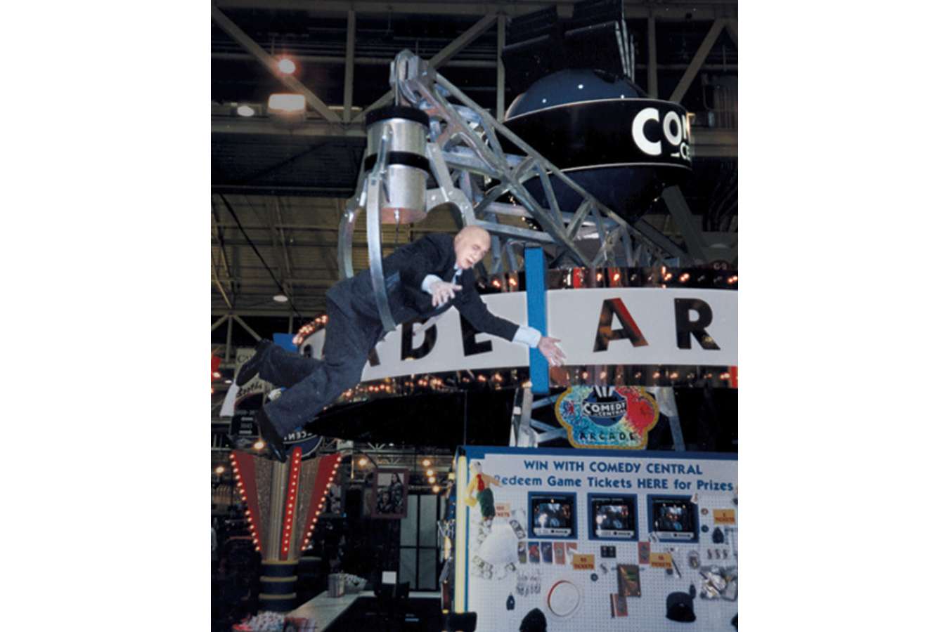 ccentral1 : "Grab-A-Guest" animatronic "pulled off the floor" with toilet paper on his shoe.