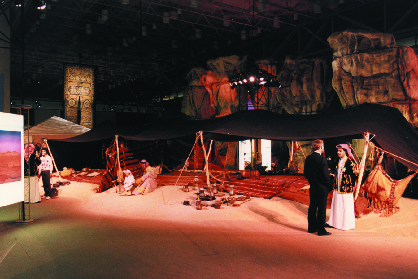 ksa01 : THE LAND: Bedouin Tent – Exhibitry Travelled in a Mile-Long Caravan (81 Trailers)